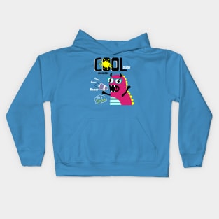 cool monster purple Kids Hoodie